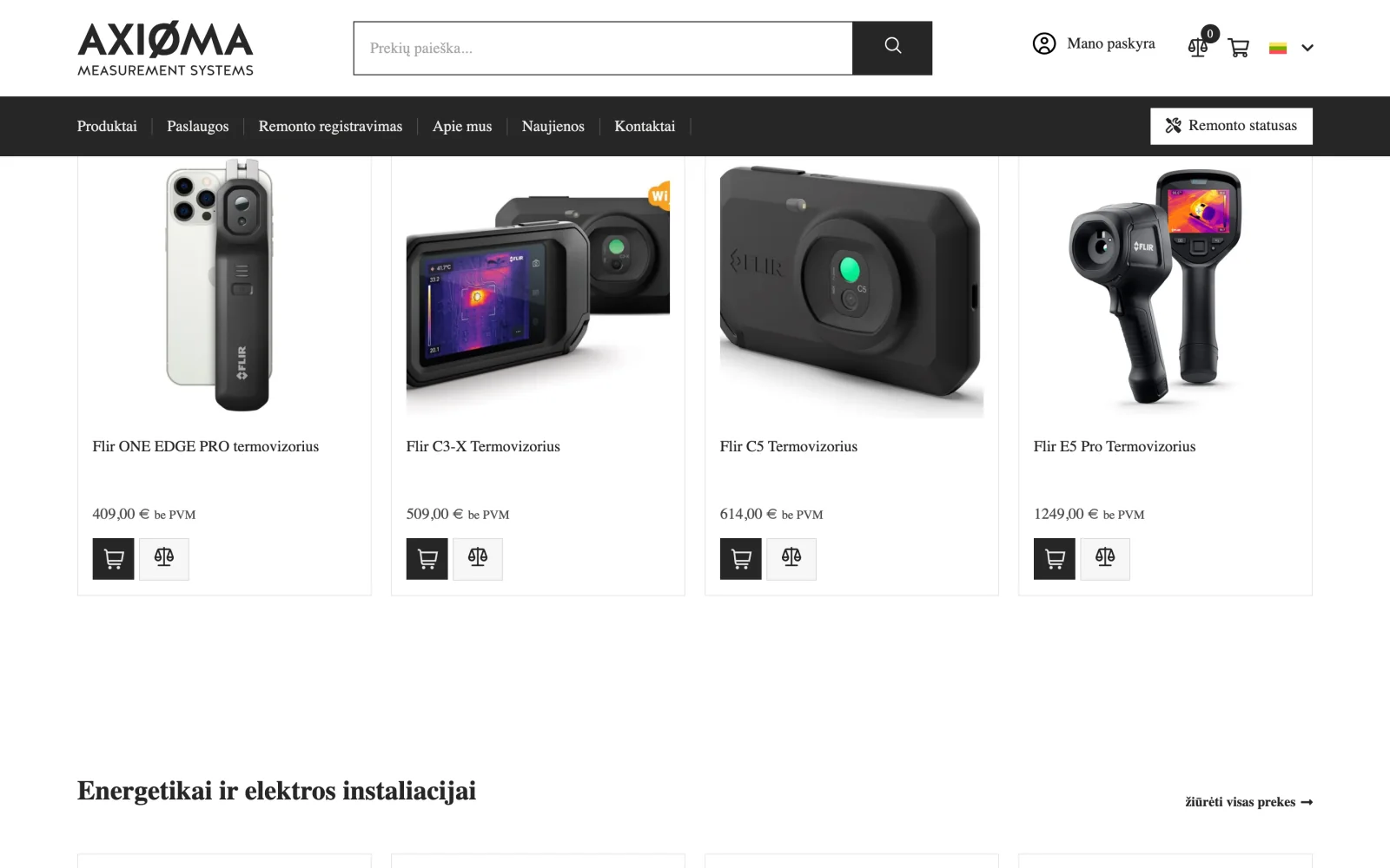 Termovizorių katalogas: modeliai su nuotraukomis, pavadinimais ir techniniais parametrais.
